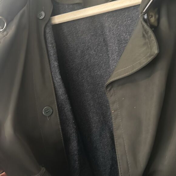 Michael Kors Olive Green Trench Coat XL - Picture 5 of 8